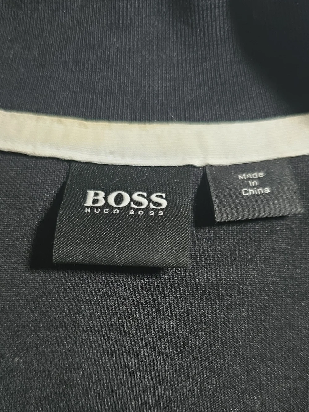 Hugo Boss Black Track Jacket Set  with White Trim, Sz S